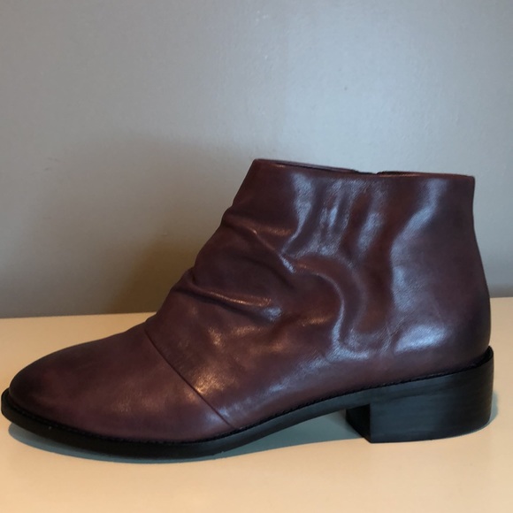 Salvia Nevis Brunello Butter Napa Leather brown zip ankle boots - Picture 7 of 16